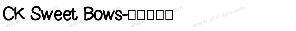 CK Sweet Bows字体转换